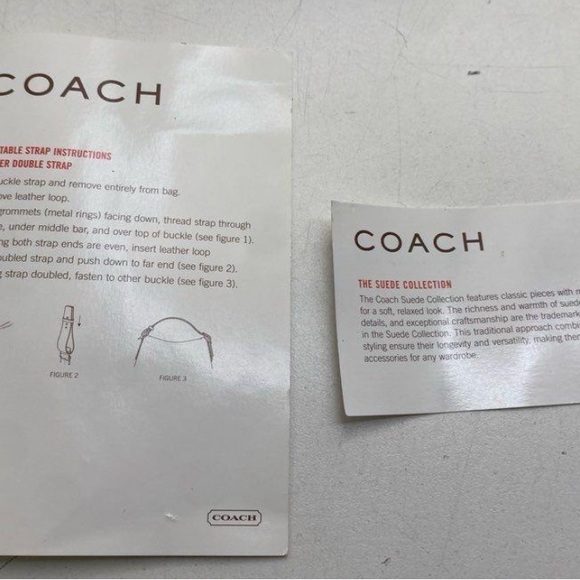 Coach Brown Suede Messenger Handbag- Never Used. - Picture 8 of 8